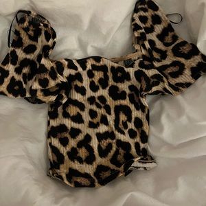 Cheetah print hnm t shirt top